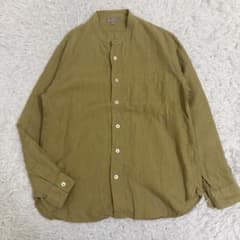 美品✨マーガレットハウエル SHIRTING LINEN 長袖シャツ カーキ - メルカリ