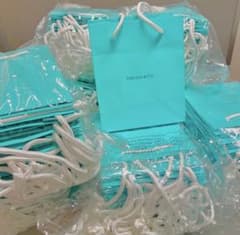 Tiffanyティファニー ミニショッパー紙袋50枚 - メルカリ