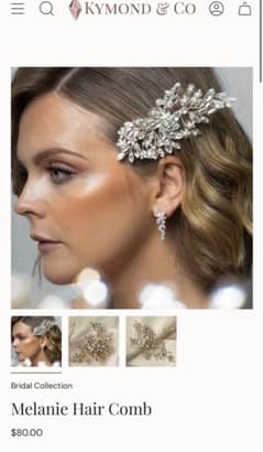 Melanie Hair Comb シルバー　ヘッドドレスのサムネイル