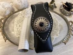 ③革のVAPE チューブMODケース　黒のサムネイル