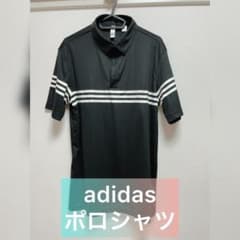 adidas    ポロシャツ　ブラック　ゴルフのサムネイル