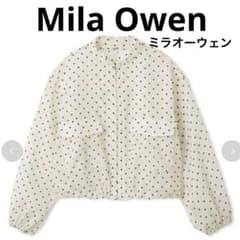ミラオーウェン シアー ブルゾン ドット柄 zara ココディール freyid
