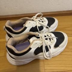 レディース スニーカー ホワイト ブラックのサムネイル