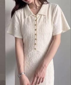 ranan フレアスリーブマーメイドポロワンピースのサムネイル