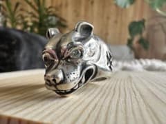 ビルウォールレザー ラージドックリング ストーンアイ - メルカリ