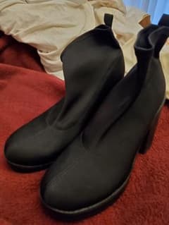 ショートブーツ 　厚底　黒のサムネイル