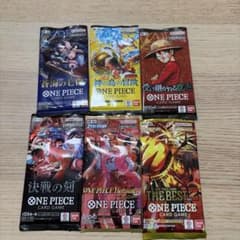 ONE PIECEカードゲーム 未開封パック 6種セットのサムネイル
