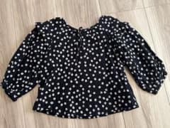【美品】ZARA 花柄バルーン袖シャツ 80サイズのサムネイル