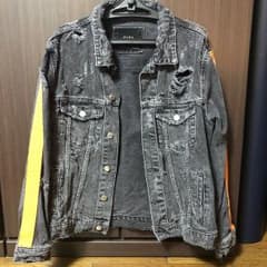 ZARA ダメージデニムジャケット  ダメージGジャンのサムネイル