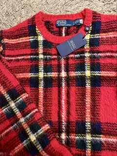 新品Ralph Lauren チェック柄アルパカ混ニットセーター US S - メルカリ
