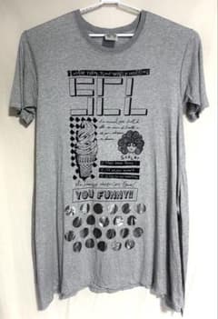 ScoLar スカラー Tシャツ ロンT グレー プリントのサムネイル