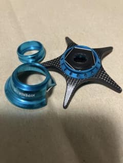 ダイワ用　カーボンスタードラグ＆デコレーションリング　スカイブルー ダイワ用 カーボンスタードラグ＆デコレーションリング スカイブルー