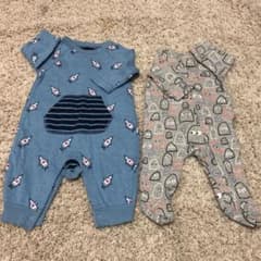 ベビーギャップ baby gap 新生児 0-3ヶ月 ロンパース カバーオールのサムネイル