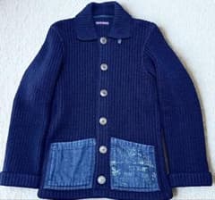 キムタク着 ハリラン ラブジェネ ニットカーディガン BLUE BLUE キムタク着 ハリラン ラブジェネ ニットカーディガン BLUE BLUE - メルカリ