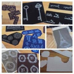 フロッキー★アイロン★イニシャル★手芸用のサムネイル