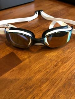 アクアスフィアー エクシード チタニウムゴールドミラー MPモデル　ゴーグル