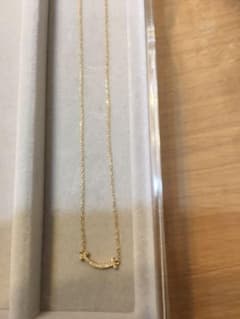 Ma&yuu♪ 様 専用☆スマイル ネックレス k18    ダイヤのサムネイル
