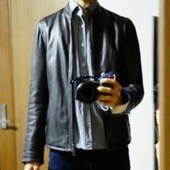 STUDIOUS レザーライダースブルゾン MADE IN JAPANのサムネイル