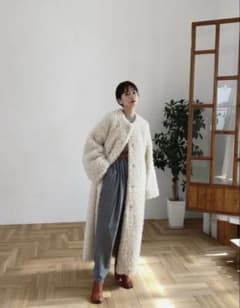 【美品】CLANE カールファーコート - CURL LICO FUR COATのサムネイル