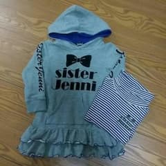 Jenny ワンピとネック長袖シャツセット☆100のサムネイル