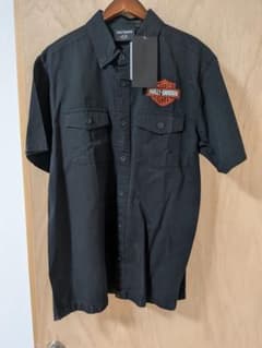Harley-Davidson 半袖シャツ ブラック 刺繍ロゴ - メルカリ
