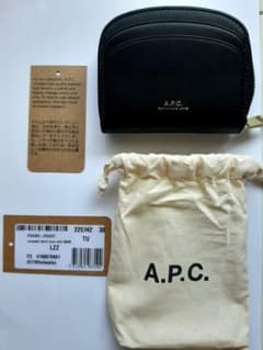A.P.C. 未使用　アーペーセー　ブラックレザーコインケース　財布のサムネイル
