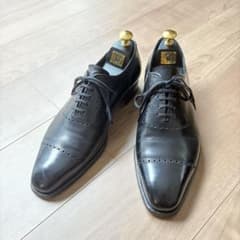 【三陽山長】舞之介 内羽根 R309 ホールカット クォーターブローグ サイズ8 三陽山長】舞之介 内羽根 R309 ホールカット クォーターブローグ