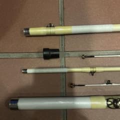中古）石鯛竿 スーパーターナーがま石540MH変え穂先付き - メルカリ