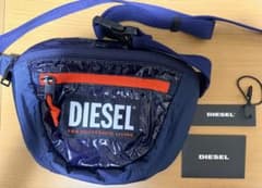 DIESELディーゼル LOKI PAT ボディバッグ ウエストポーチ ネイビーのサムネイル