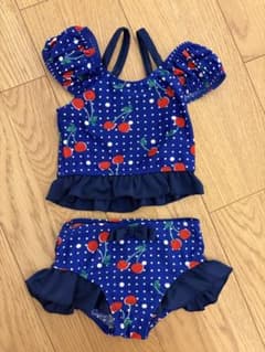 キッズ セパレート水着 110cm チェリー柄のサムネイル