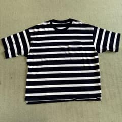 GU ボーダー ポケット Tシャツ XLのサムネイル