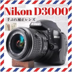 手ぶれ補正レンズ❤️Nikon D3000❤️軽量コンパクト✨ 一眼レフカメラ