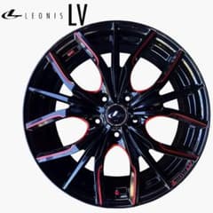 中古 WEDS アルミホイール 4本セット ウェッズ レオニスLV 18