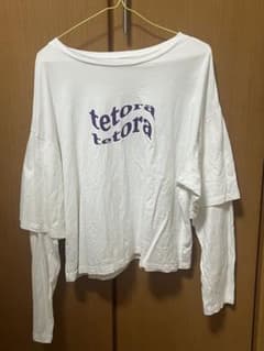 TETORA 重ね着風ロンT(ショート丈) ホワイトのサムネイル