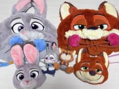 ディズニー ズートピア ファンキャップ ポシェット ニック ジュディ ぬいぐるみのサムネイル