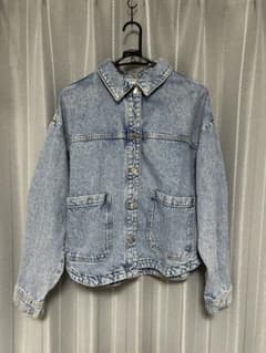 ZARA ライトブルーデニムジャケット Mのサムネイル
