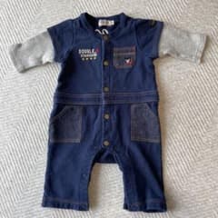 60サイズ　DOUBLE.B ミキハウス ロンパースのサムネイル