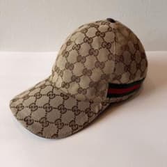 GUCCI グッチ キャップ 帽子 M 58cm ユニセックス GG 布袋付きのサムネイル