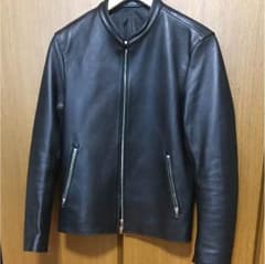 LIDNM ラムレザーシングルライダースジャケット Mのサムネイル