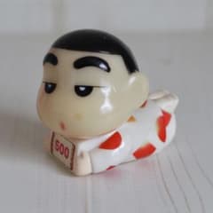 Crayon Shin-chan Soft Vinyl Piggy Bank - Shinnosuke Nohara Lying Down (Rare)