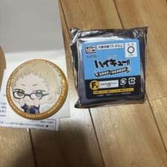 ハイキュー!! タイトーくじ ふわふわ缶バッジ 月島蛍のサムネイル