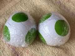 ヨッシーコレクション めじるしアクセサリー　緑2個セットガチャ　ガシャポンのサムネイル