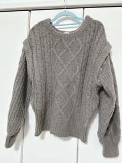 archivesケーブル編みセーター 長袖