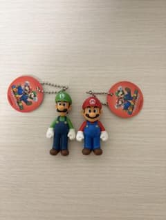 スーパーマリオ マスコットフィギュア キーホルダー マリオ ルイージのサムネイル