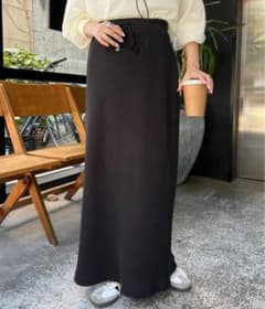 チャオパニックティピー  すっきりシルエットリブスカートのサムネイル