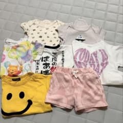 ベビー服まとめ売り ロンパース Tシャツ ショートパンツ 70~95cmのサムネイル