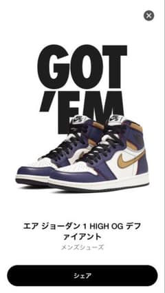 AIR JORDAN 1 LA to Chicago 30cm US12のサムネイル