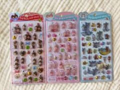 《正規品》うるちゅるポップシール　トムとジェリー　モンチッチのサムネイル
