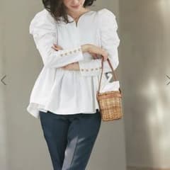 タグ付✨SEVEN TEN ハートブラウス 白 M 川人未帆 - メルカリ