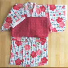 浴衣(ワンピース式) 女の子 サイズ100のサムネイル